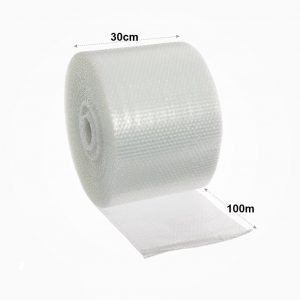 Khổ rộng: 30cm ( 0.3m)
 	Chiều dài: 100 mét
 	Đường kính bóng khí: 10 mm
 	Đường kính cuộn: 50 cm
 	Xuất sứ: Hoang Giang Packaging.
 	Công dụng: Cuộn xốp hơi 30cm x 100m được sử dụng làm các loại bao bì như xốp hơi đóng hàng, xốp hơi chống sốc, xốp hơi chống va đập, chống trầy xước,...